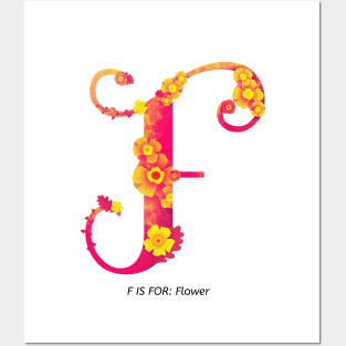 F initial Posters and Art